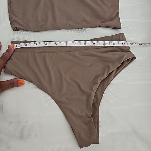 Myra Women's 2 Piece Swim Wear Small Chocolate Brown - Picture 9 of 16